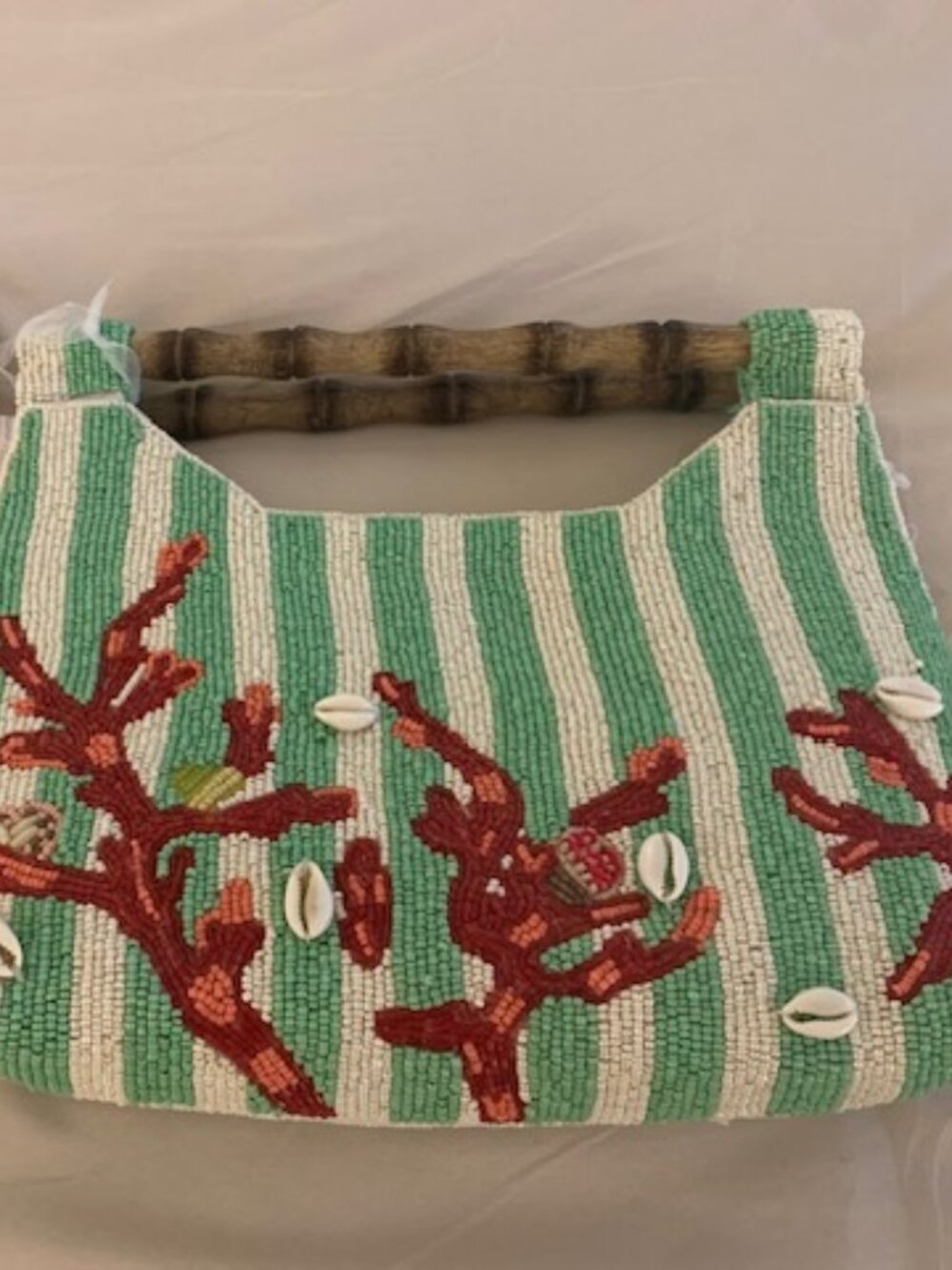 🪸🪸Viral Coral Beaded Bag 🪸🪸 NWT Handmade in India